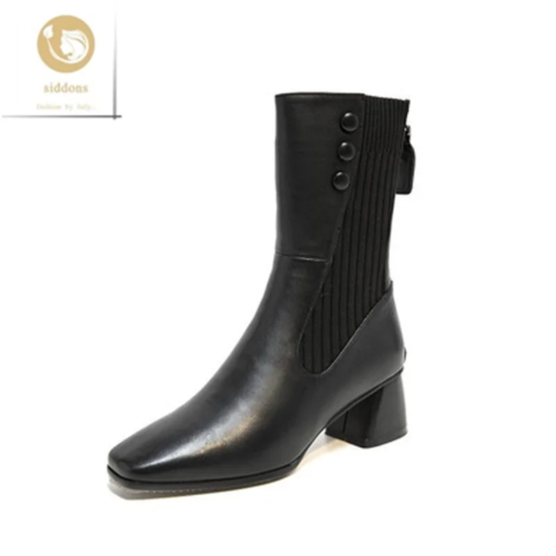 

Популярные осенне-зимние Новые повседневные Ботинки Martin на толстом каблуке вязаные эластичные ботинки носки ботинки короткие ботинки модн...