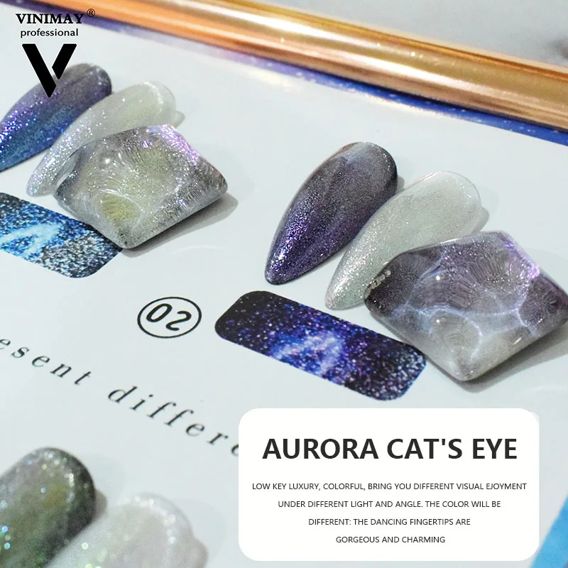 Гель для ногтей &quotкошачий глаз&quot 6 цветов водонепроницаемый высококачественный