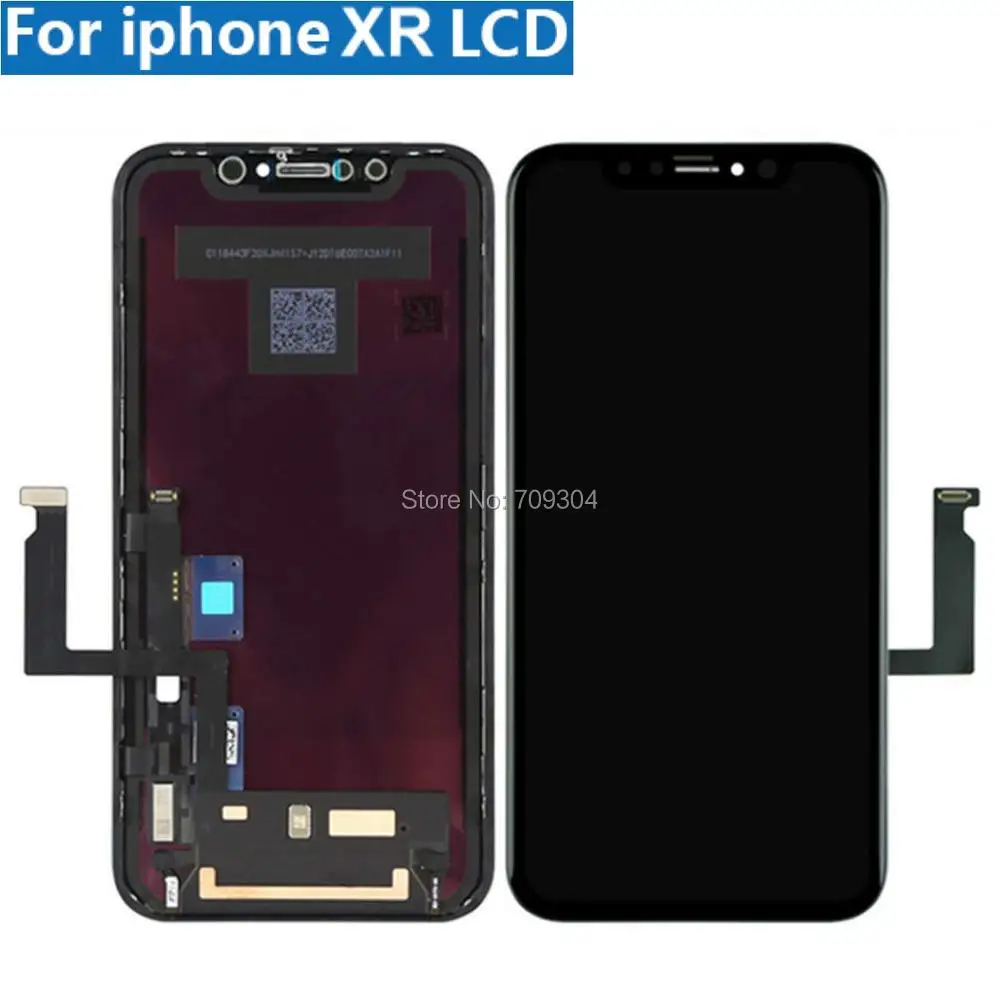 DHL 10 шт./лот для iPhone XR ЖК-дисплей противотуманный для OEM сенсорный экран с дигитайзером запасные части для сборки черный