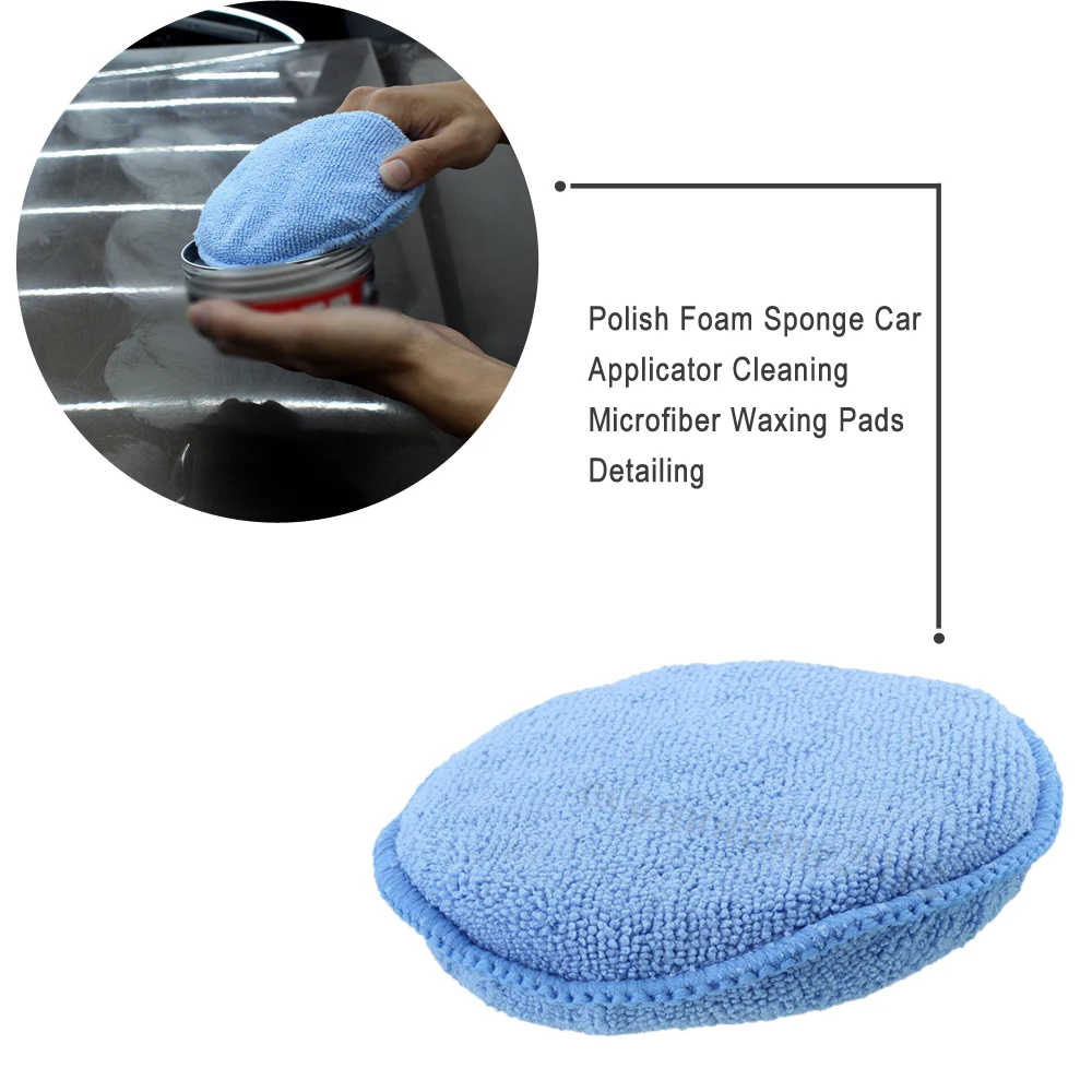 

1Pc Clean Buffer Car Cleaning Soft Polish Sponges Vehicle Detailing Polishing Pad Applicator Car Care Waxing Dust Remove Sponge