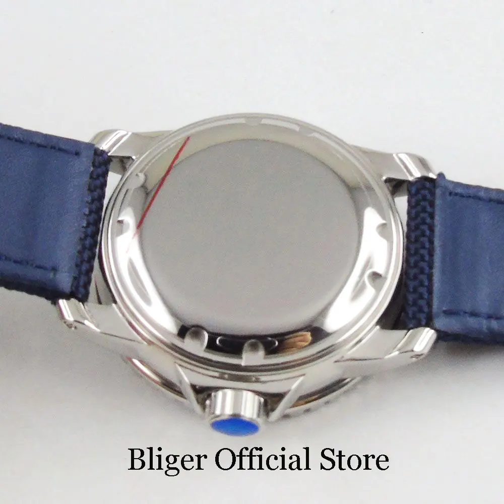 

High Quality 45mm Automatic Men Wristwatch Automatic Movement Green Sterile Dial Rotating Bezel