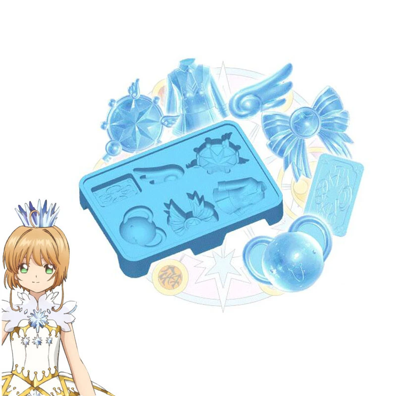 

Original Cardcaptor Sakura Mold 6 Shapes Bakeware Jelly Pudding Silicone Cake Chocolate Ice Cube Oven Sailor Moon Cosplay Props