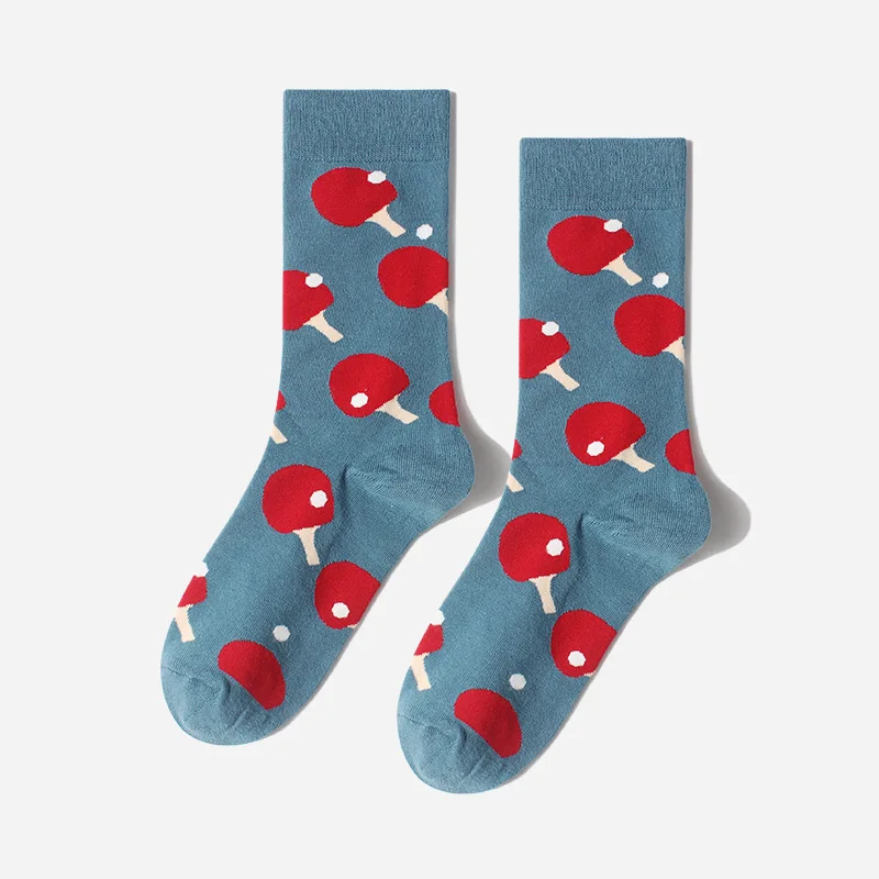 Забавные носки парные с геометрическим рисунком хлопковые для мужчин в