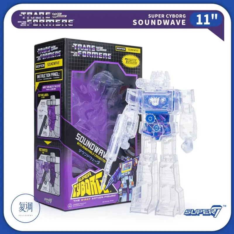 

Super7 Transformers Soundwave V1 Movies and Tv Collectible Model Action Figure Toy Doll Gift