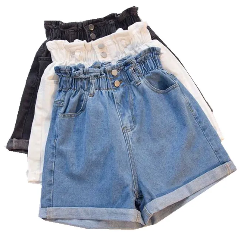 

ZQLZ High Waisted Denim Shorts Women 2020 New Vintage Black Short Jeans Feminina Biker Short Plus Size Summer Jean Shorts Female