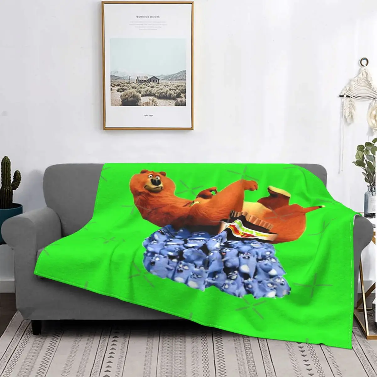 

Grizzy And Lemmings Yummy Chocolate Blanket Bedspread Bed Plaid Bedspread Bedspread 150 Picnic Blanket Blankets For Bed
