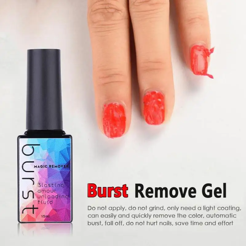 Nail Polish Gel Magic Remover Degrease Cleaner Fast Soak Off UV Burst Manicure Glue Beauty Tools | Красота и здоровье