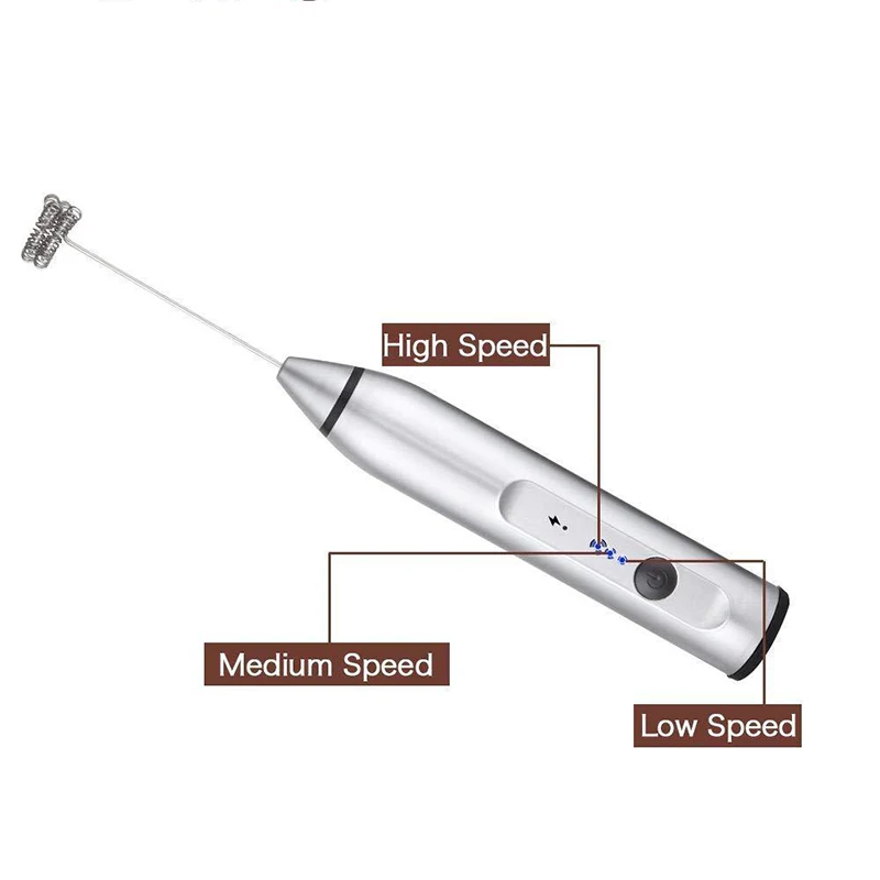 Электрический Кофе миксер для взбивания молока перезаряжаемый ручной яиц