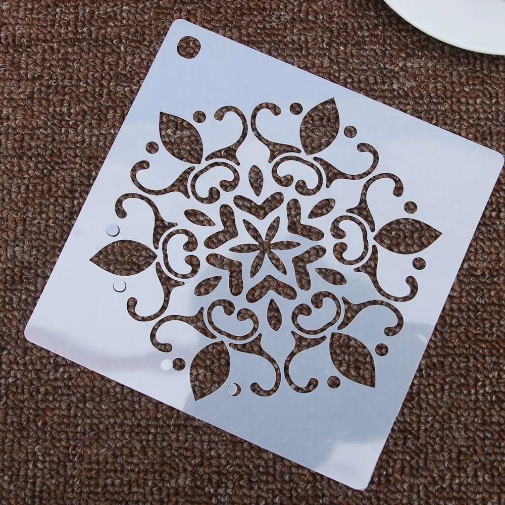 Осень пшеницы с выгравированным тотемным цветком в форме многоразовые трафареты