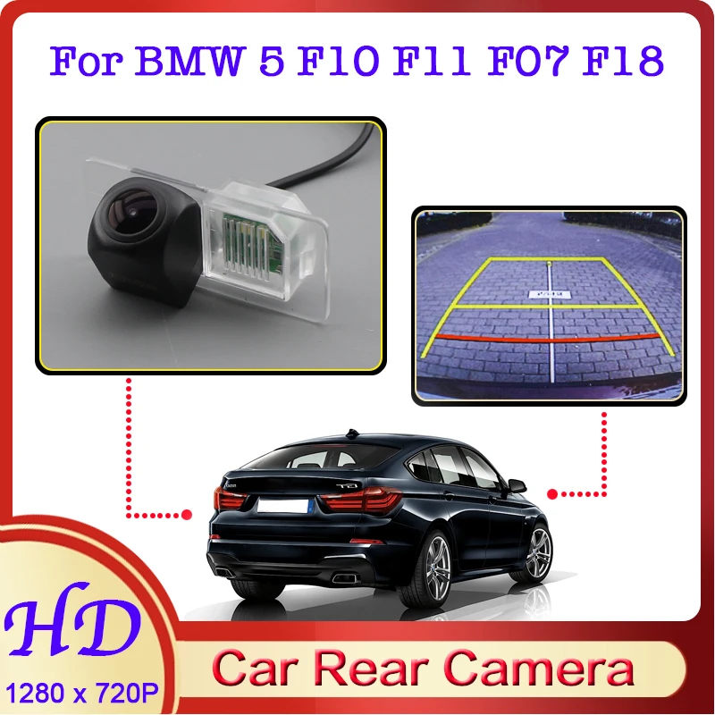 

Автомобильная камера заднего вида «рыбий глаз» для BMW 5 Series F10 F11 F07 F18 2010 ~ 2016 с ночным видением HD Водонепроницаемая камера заднего вида для авт...