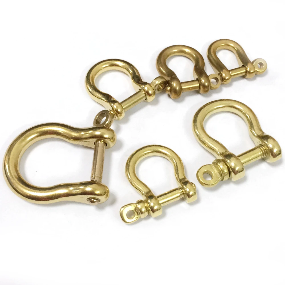 U образная латунная застежка Скоба соединение брелок Крюк кожаный аксессуар для
