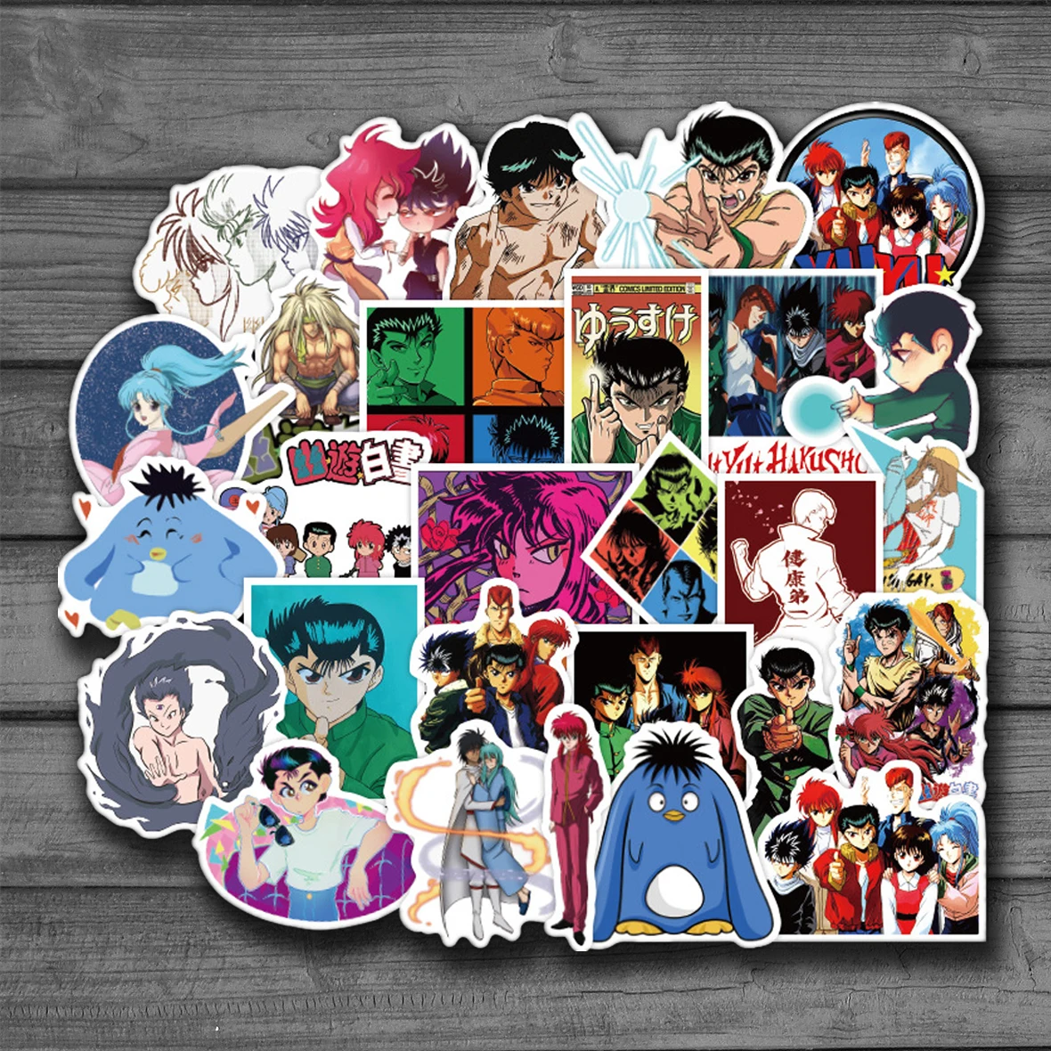 50 шт./компл. японское аниме YuYu Hakusho Urameshi Yuusuke Yukina японские граффити DIY наклейки для