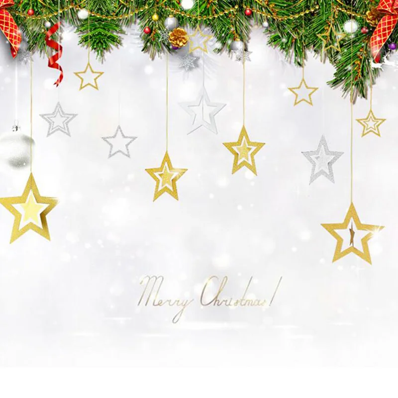 Бумажная гирлянда в форме звезды баннеры подвесные бумажные для украшения дома