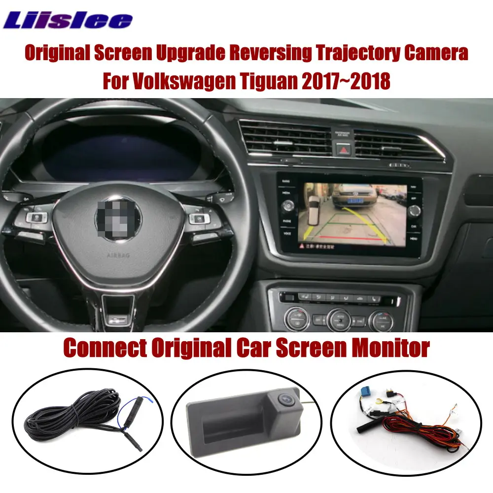 

Car Rear View Camera For VW Tiguan (AD/BW) 2016-2023 MQB MIB System Original Display CAM Intelligent Dynamic Trajectory Image