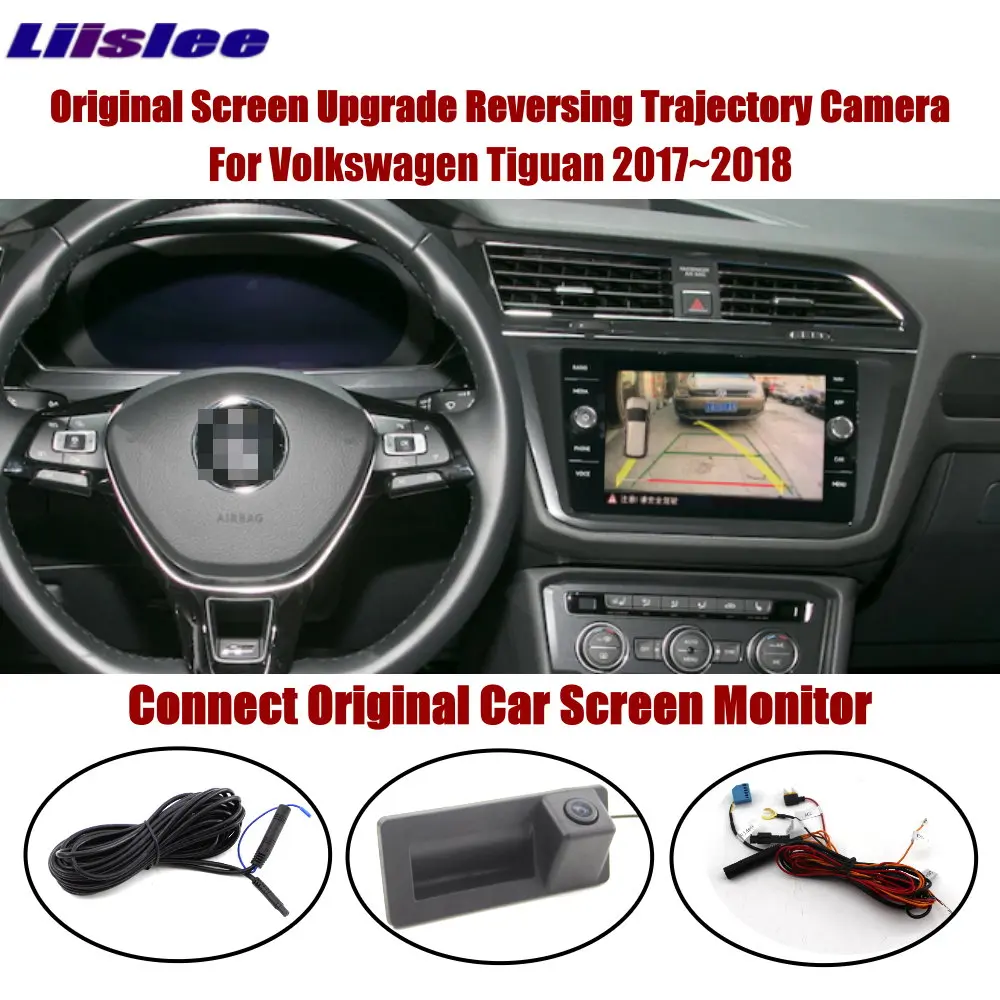 Автомобильная камера заднего вида для VW Tiguan 2017 2018 2019 оригинальный дисплей
