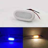 2pcs 12v led marine yacht navigation waterproof lamp white and blue stair light for boat