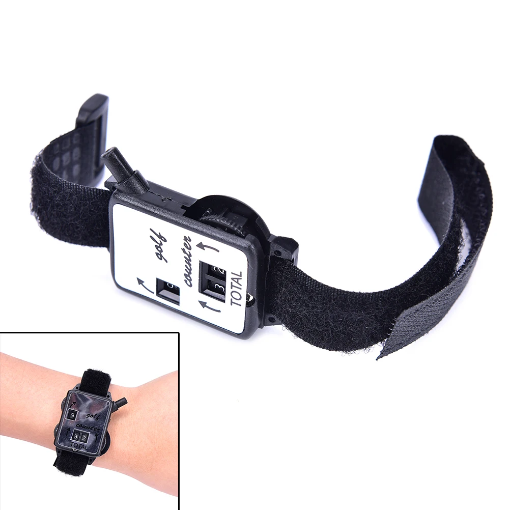 

Golf Club Stroke Score Keeper Count Watch Golf Stroke Counter Putt Shot Counter with Wristband Band Golf Training Aids