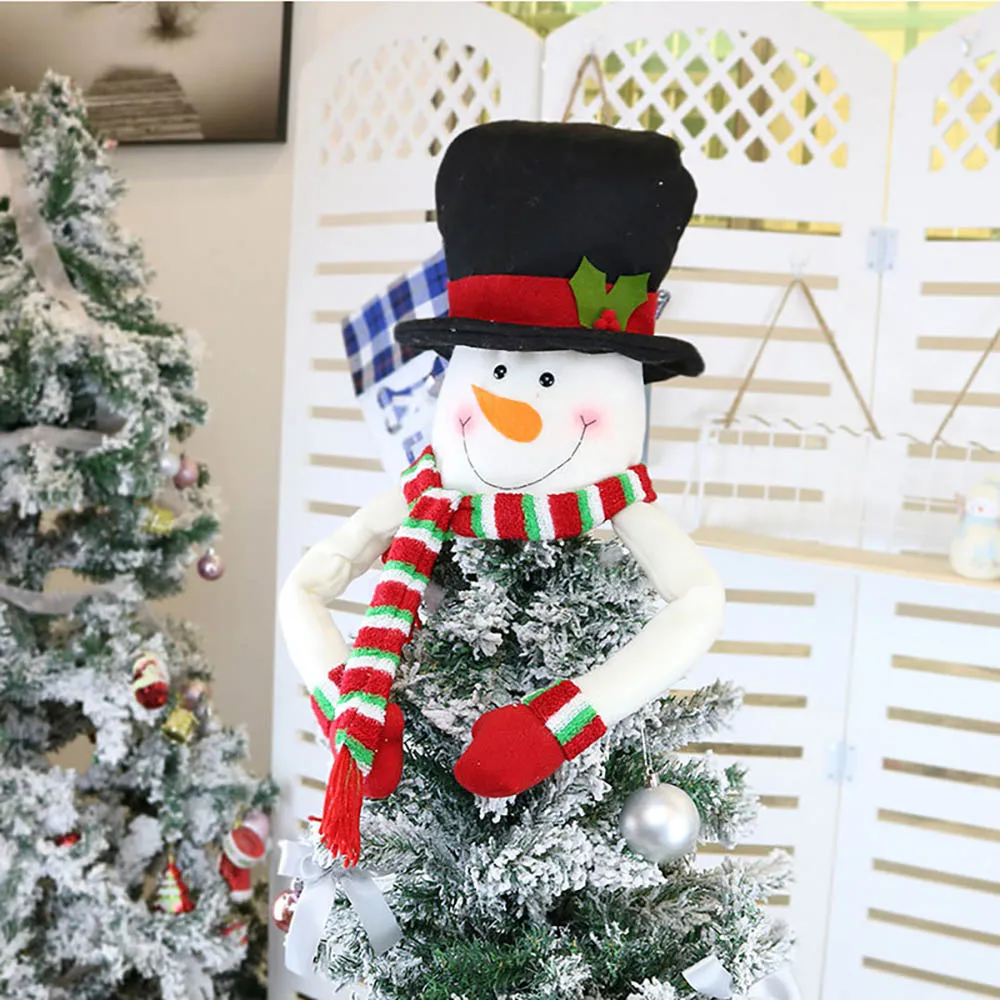 Рождественская елка звезда большой снеговик украшение для рождественской елки