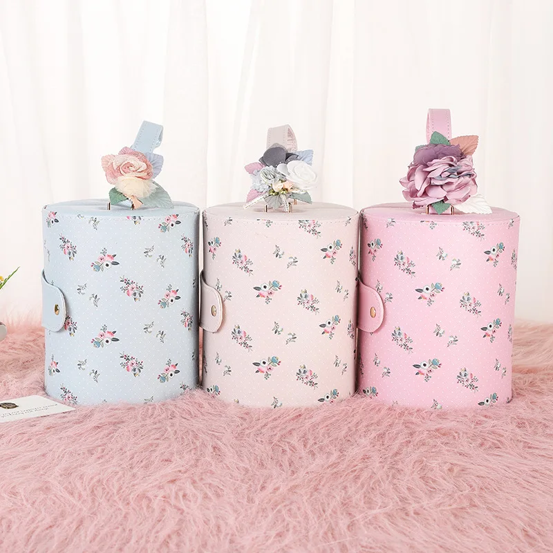 Коробка для хранения ювелирных изделий круглая многослойная | Украшения и