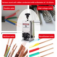 small diy wire stripping machine manual scrap cable crimping peeling machine for metal wire recycle wire cable stripper