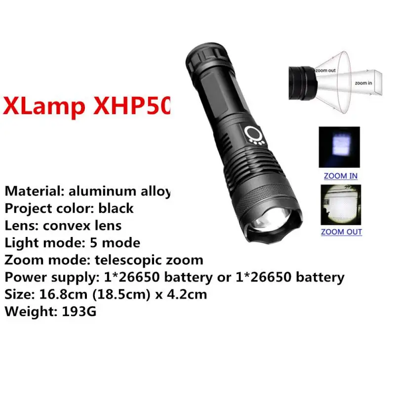 Супер мощный светодиодный фонарь XHP90 XHP70 с приближением, тактический фонарь, водонепроницаемый, ультра яркий фонарь XHP50, Лампа 18650, перезаряжаемая через USB
