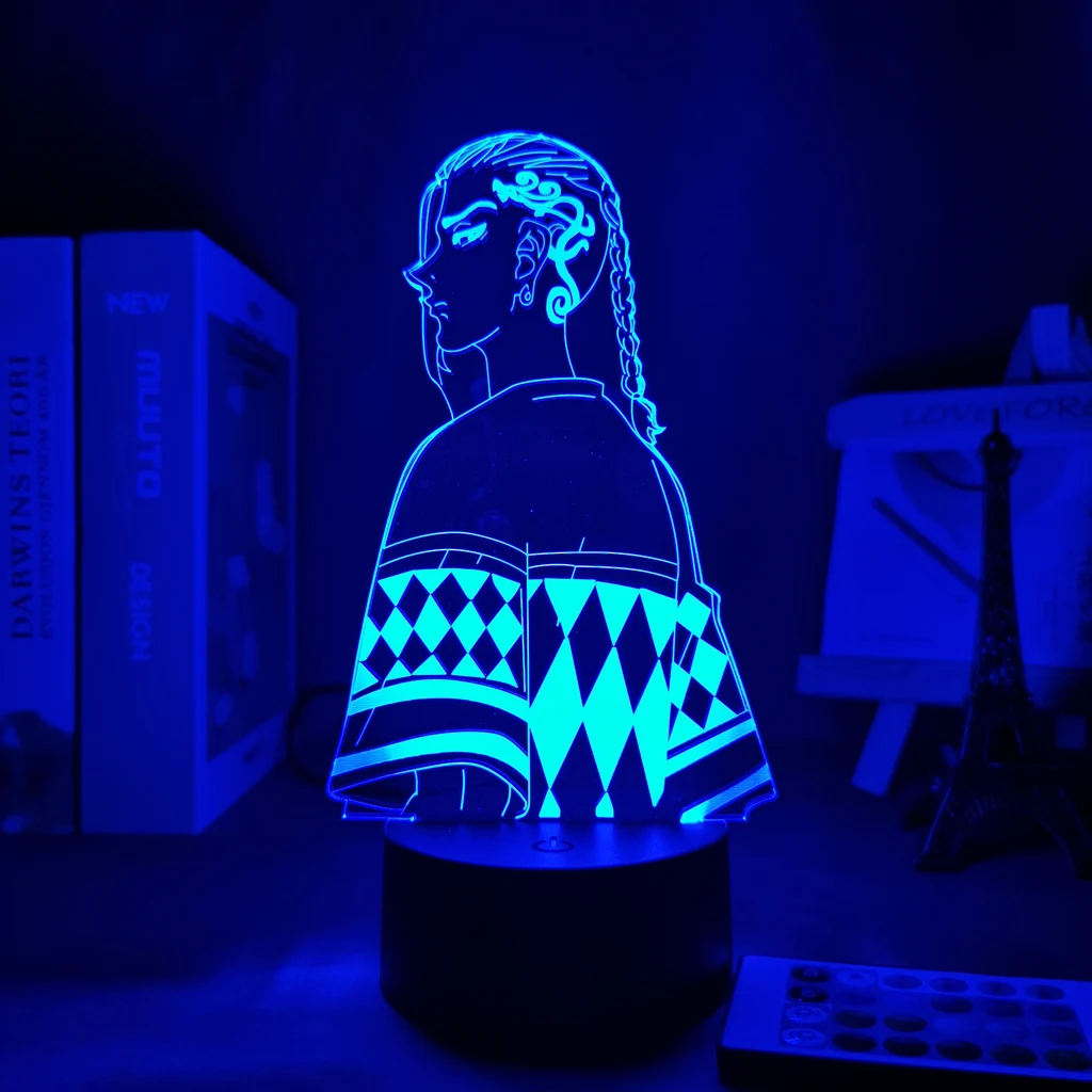 

Anime 3d Light Tokyo Revengers Draken Led Lamp for Child Bedroom Decor Night Light Birthday Gift Room TableTokyo Revengers