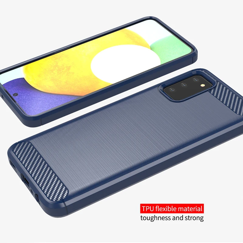 Чехол из углеродного волокна для Samsung Galaxy A03S противоударный чехол M22 M32 M52 A03 Core A13 A33