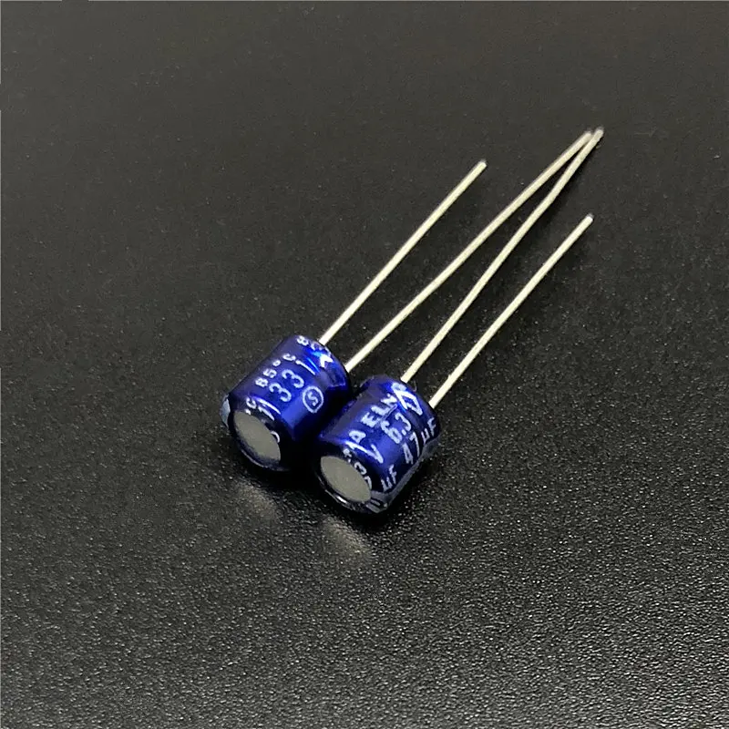 10 шт., 47(Европа) мкФ 6,3 V ELNA Япония 5x5 мм 6.3V47uF аудио конденсатор с алюминиевой крышкой, синий