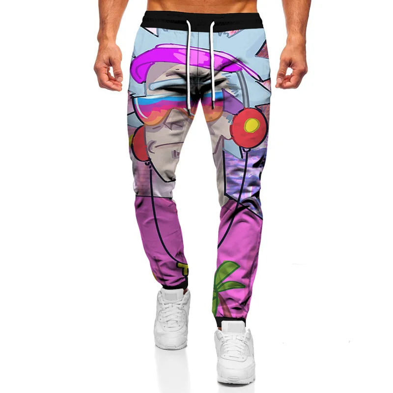 

Anime Characters 3D Printing Autumn Casual Pants Men's Fitness Pants Fashionable Comfortable Men's Hip Hop Pants