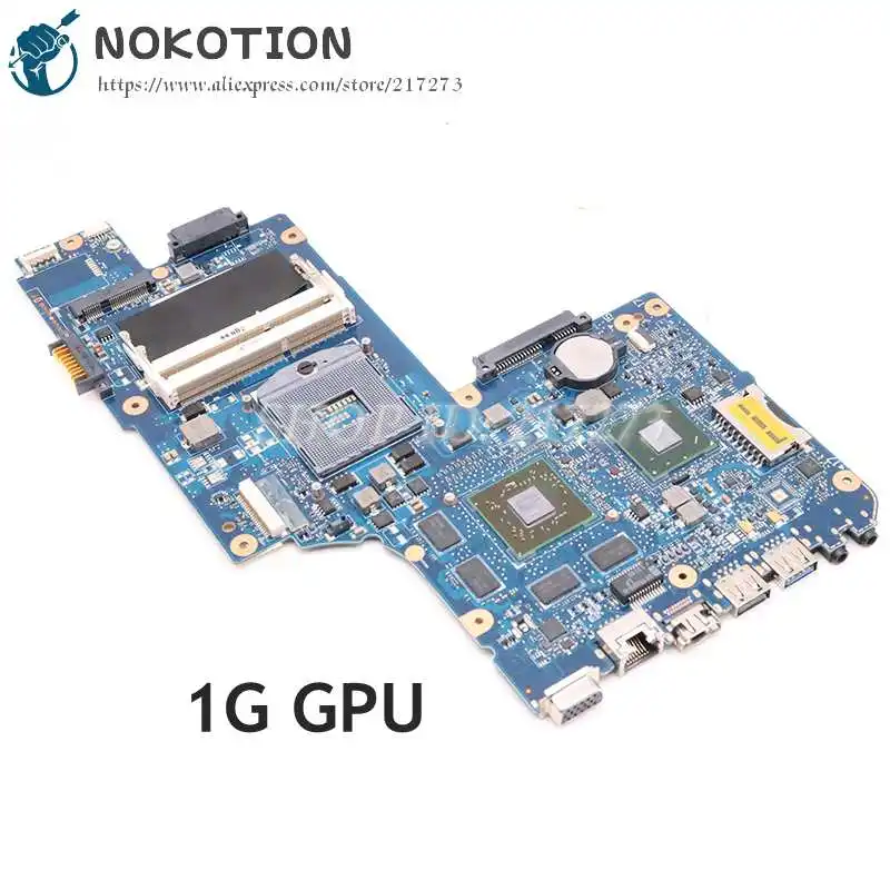 

NOKOTION H000050770 Laptop Motherboard For Toshiba Satellite L850 C850 Main Board HM76 DDR3 HD7600M Graphics