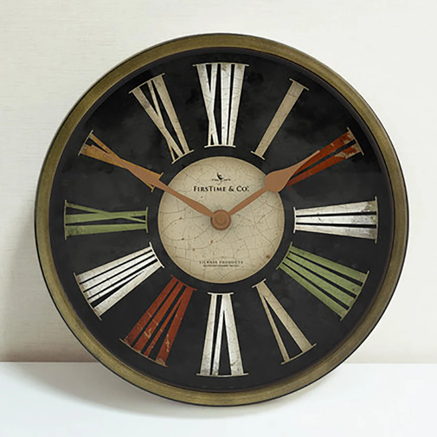 Скандинавские Ретро бесшумные настенные часы домашний декор для спальни