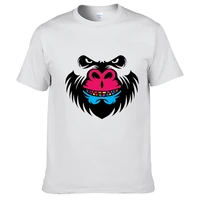 red nosed gorilla monkey logo summer print t shirt clothes popular shirt cotton tees amazing short sleeve unique unisex tops