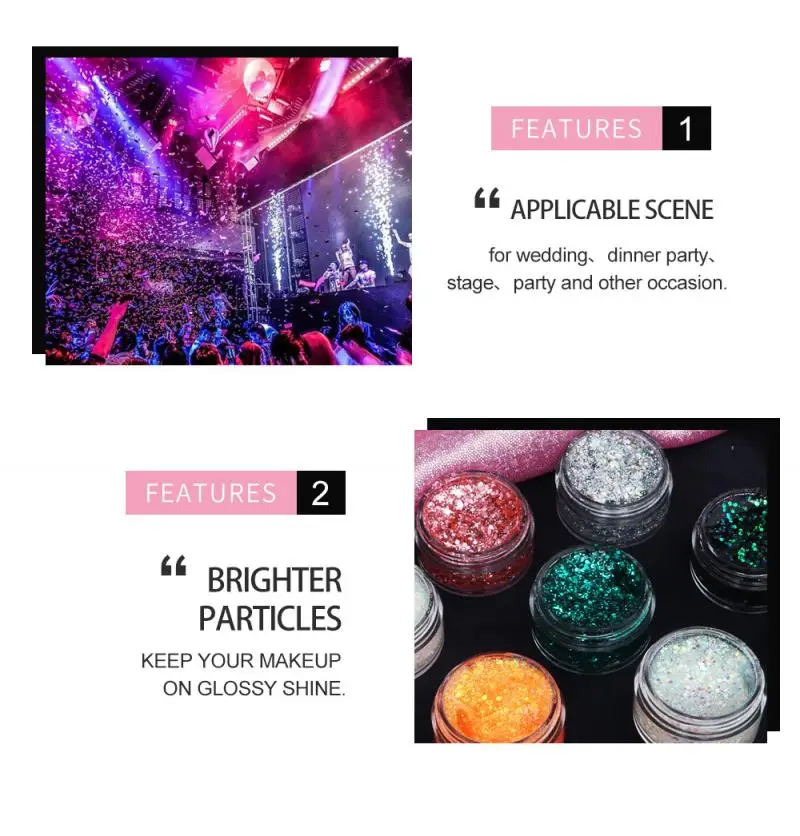 7 цветов Желейный блестящий гель портативный стойкий блеск для сцены дымчатые