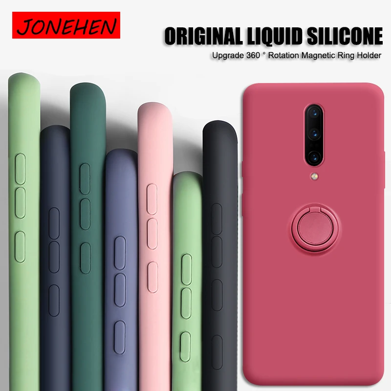 Оригинальный жидкий силиконовый чехол для телефона s Oneplus 7 Pro Роскошный с