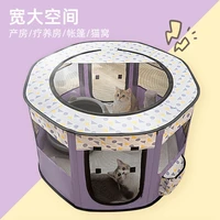 pet cage portable pet tent folding dog house cage cat tent playpen puppy kennel easy operation octagonal fence large dogs house