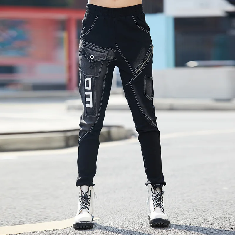 Max LuLu European Fashion Style Female Spring Denim Vintage Pantalons Womens Printed Casual Loose Trousers Oversized Harem Pants | Женская