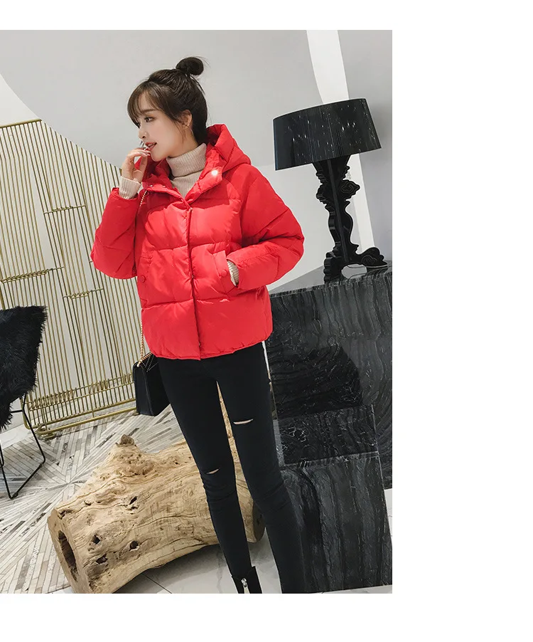 

Cotton Padded Jacket Women's Short 2020 Winter Clothes New Korean Version Loose Small Cotton Bread Coat Hooded Jacket
