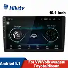 Автомагнитола Hikity, мультимедийный MP5-плеер на Android, 2 Din, 10,1 дюйма, GPS-навигация, магнитофон для Volkswagen, Toyota, Nissan, Kia