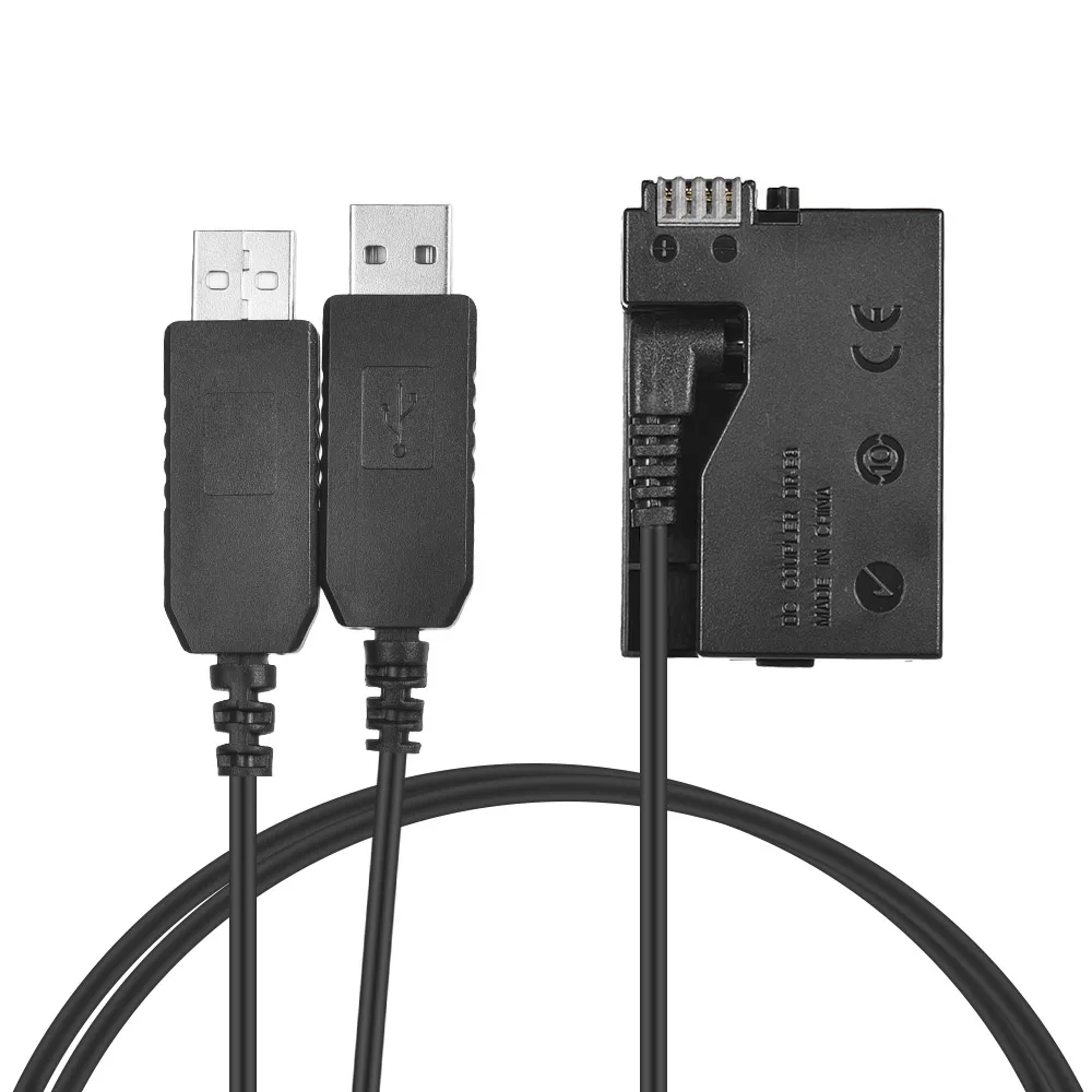 Andoer LP E8 DC муфта USB адаптер питания манекен батарея камера зарядное устройство