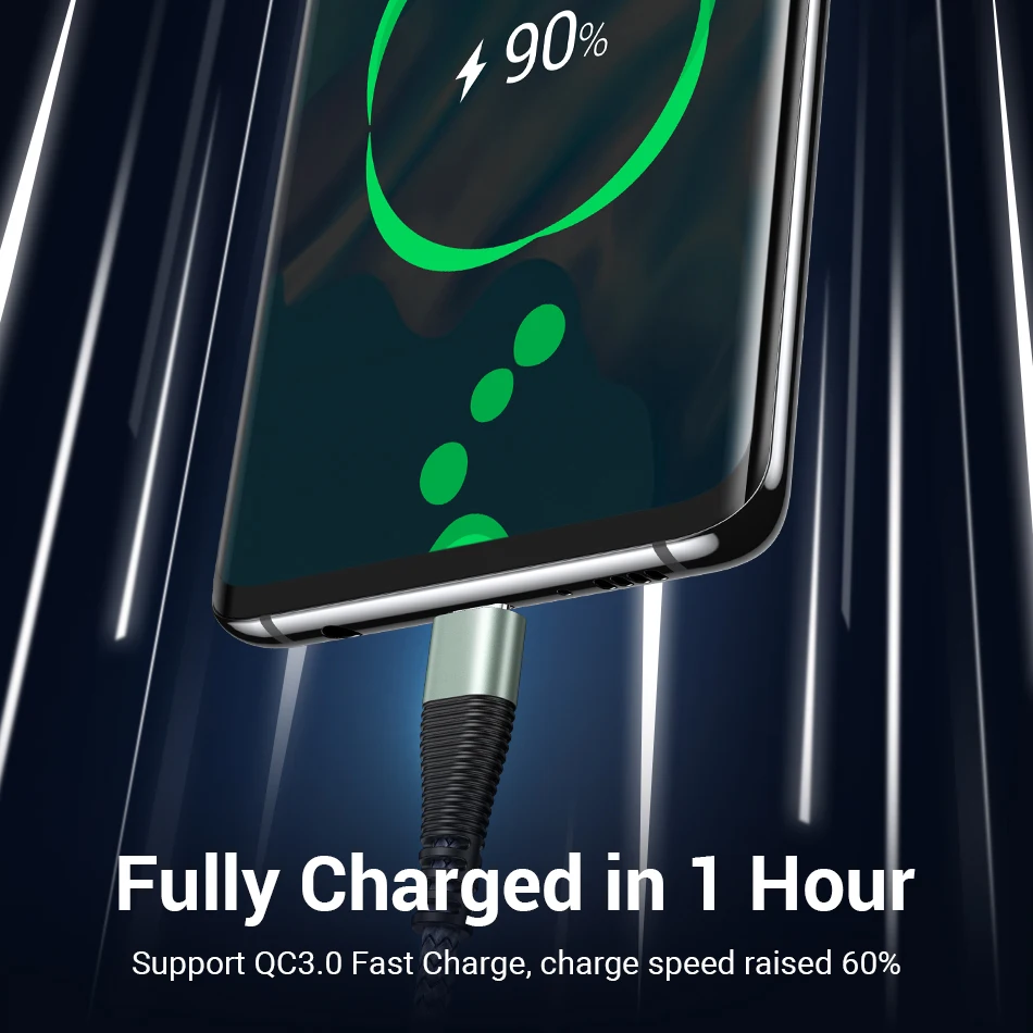FIVI usb type C кабель для USB samsung S10 S9 S8 huawei xiaomi 3A Быстрая зарядка зарядный huawei|Кабели