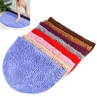 40x60cm soft carpet slip resistant bathing room rug floor door mat dirt barrier semi circle floor door cushion mat rug carpets