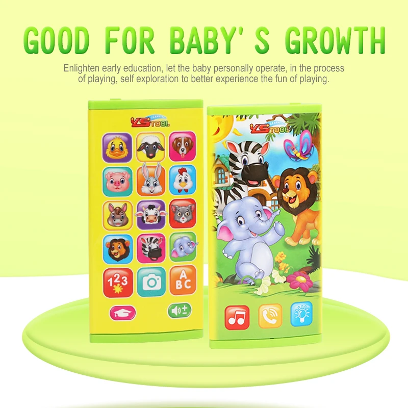 Обучающие игрушки сотовый телефон светодиодный светкой для детей Обучающий