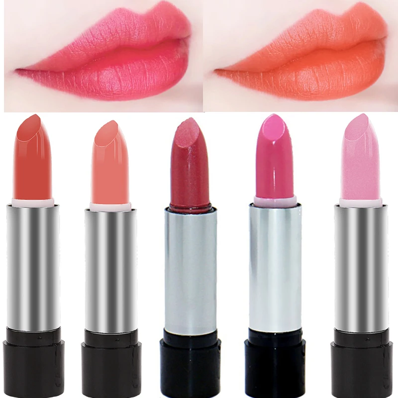 

Cheap Long-lasting Lipstick Pigment Shimmer Primer Nude Lip Stick Waterproof Moisturizer Lip Gloss Makeup Lip Batom Cosmetics