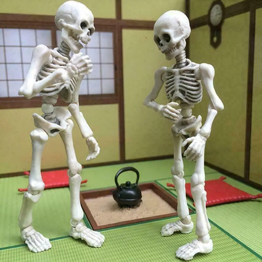 

Skeleton Model Movable Doll Skeleton Skeleton Human Model Accessories Halloween Mini Toy Character Food Play Scene
