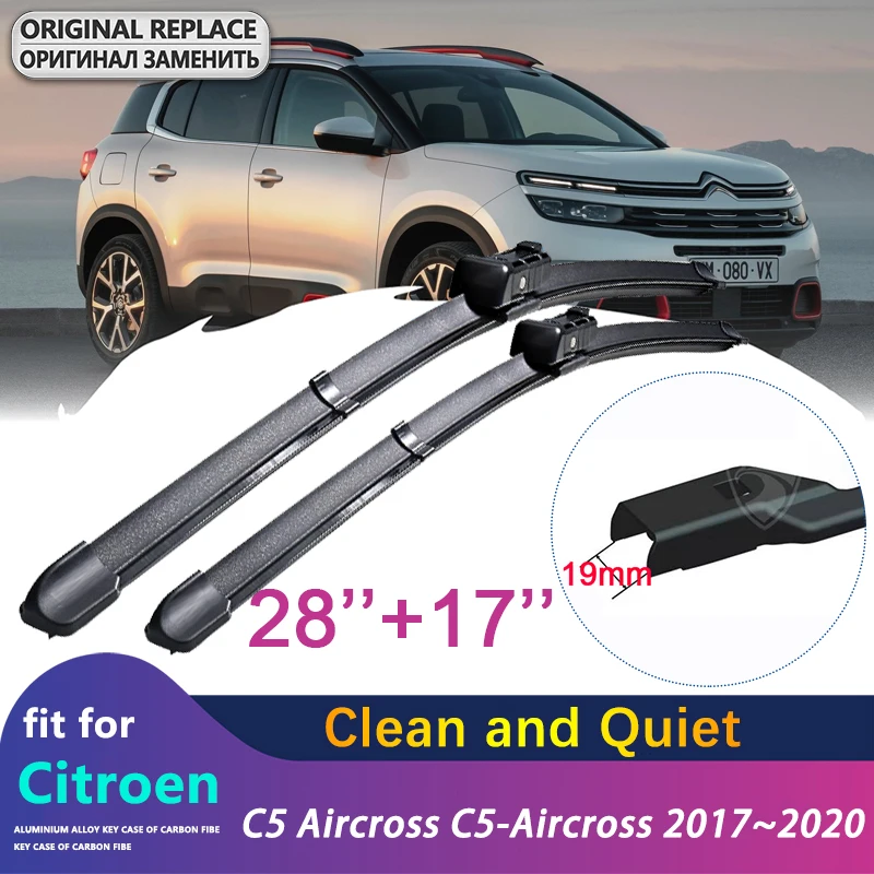 

for Citroen C5 Aircross C5-Aircross 2017~2020 2018 2019 Car Wiper Blades Front Windscreen Windshield Wipers Car Accessories