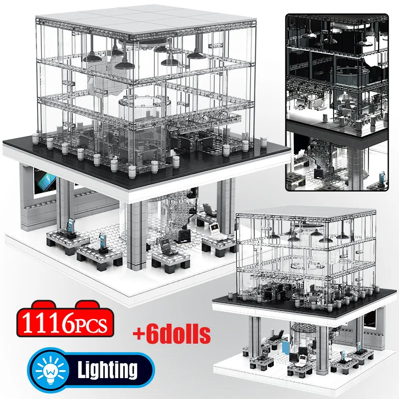 Ведущий мобильный флагманский магазин строительные блоки городская архитектура
