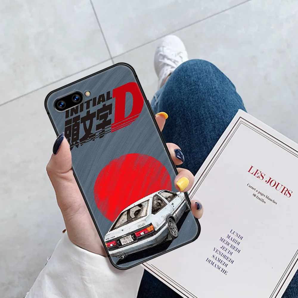 

Anime AE86 Initial D Phone Case Cover Hull For HUAWEI Honor 6A 7A 7C 8 8A 8S 8x 9 9x 10 10i 20 Lite Pro black Cell Silicone