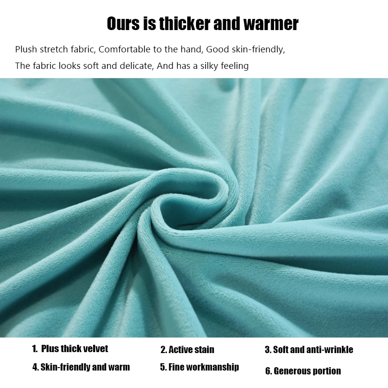 

Velvet Plush L Shaped Sofa Cover For Living Room Elastic Furniture Couch Slipcover Chaise Longue Corner Sofa Cover Stretch