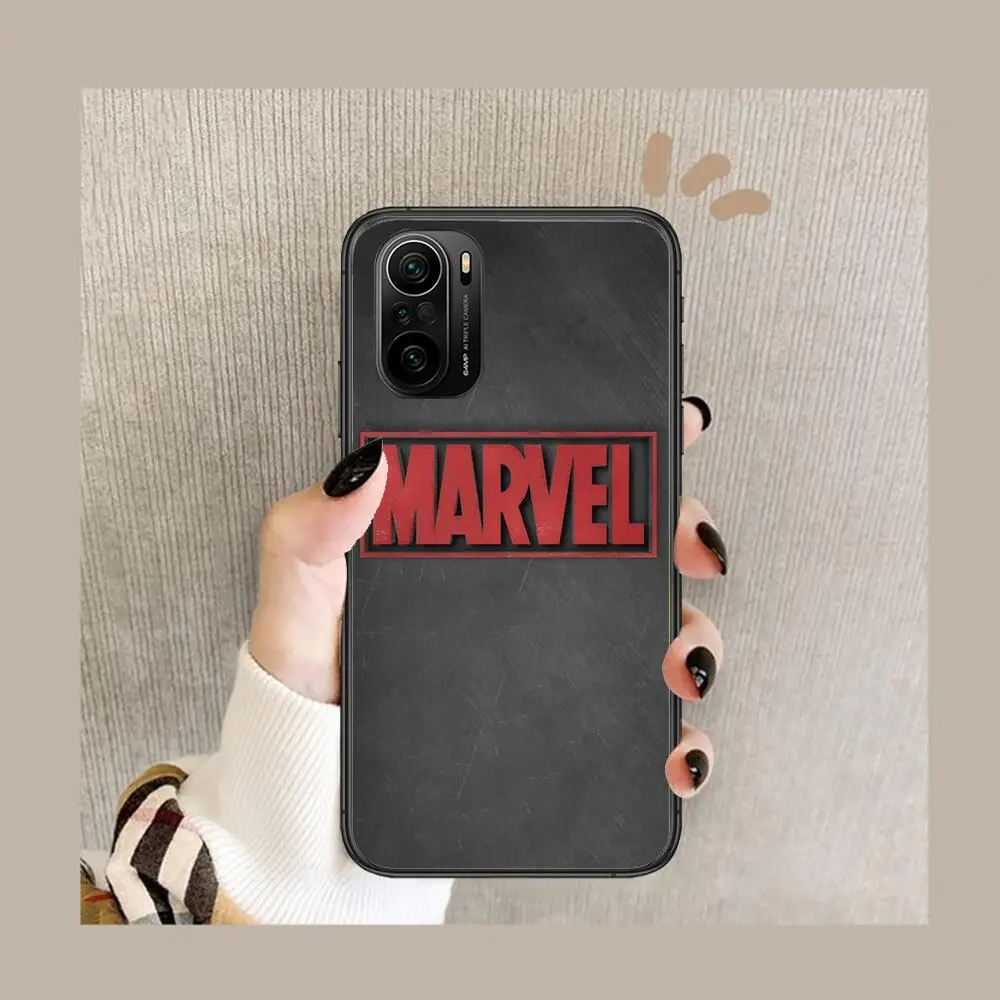 Чехол для телефона с рисунком героев Marvel xiaomi redmi POCO F1 F2 F3 X3 Pro M3 9C 10T Lite NFC Черный