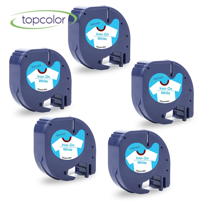 Topcolor 5PK 18772 18773 18775 ткань Железная Ткань Этикетка ленты совместимый с Dymo Letratag